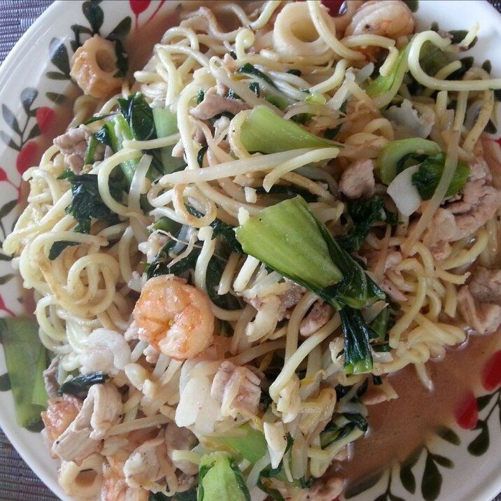 パリパリ麺の中華風焼きそば